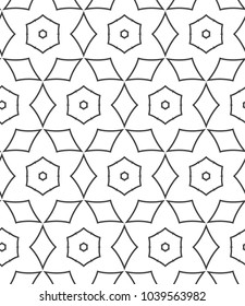 Seamless geometric ornamental vector pattern