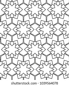 Seamless geometric ornamental vector pattern