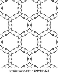 Seamless geometric ornamental vector pattern