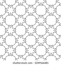 Seamless geometric ornamental vector pattern