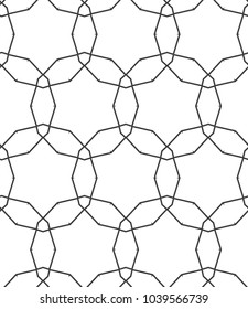 Seamless geometric ornamental vector pattern