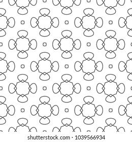 Seamless geometric ornamental vector pattern