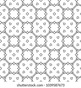Seamless geometric ornamental vector pattern