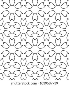 Seamless geometric ornamental vector pattern