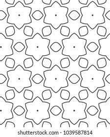 Seamless geometric ornamental vector pattern