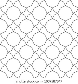 Seamless geometric ornamental vector pattern