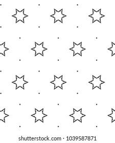 Seamless geometric ornamental vector pattern