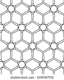 Seamless geometric ornamental vector pattern