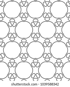 Seamless geometric ornamental vector pattern