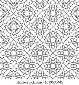 Seamless geometric ornamental vector pattern