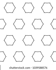 Seamless geometric ornamental vector pattern