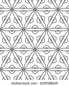 Seamless geometric ornamental vector pattern