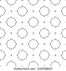 Seamless geometric ornamental vector pattern