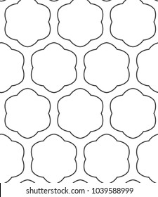 Seamless geometric ornamental vector pattern