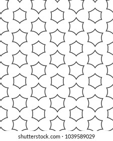 Seamless geometric ornamental vector pattern