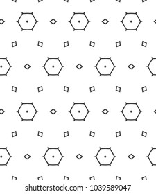 Seamless geometric ornamental vector pattern