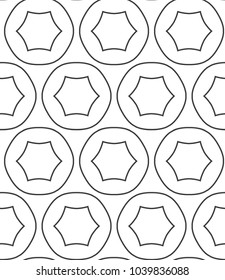 Seamless geometric ornamental vector pattern