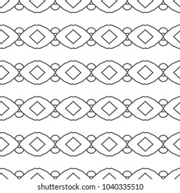 Seamless geometric ornamental vector pattern
