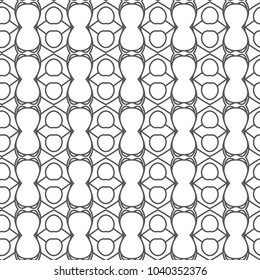Seamless geometric ornamental vector pattern