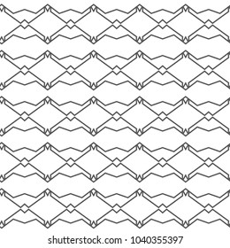 Seamless geometric ornamental vector pattern