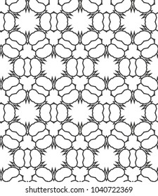 Seamless geometric ornamental vector pattern
