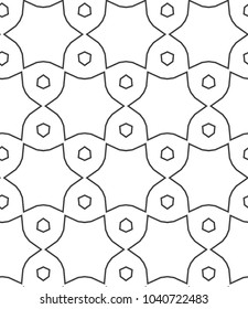 Seamless geometric ornamental vector pattern