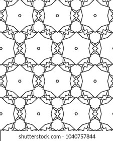 Seamless geometric ornamental vector pattern