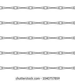 Seamless geometric ornamental vector pattern