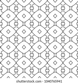 Seamless geometric ornamental vector pattern