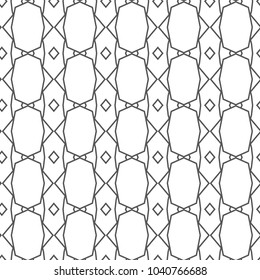 Seamless geometric ornamental vector pattern