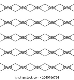 Seamless geometric ornamental vector pattern