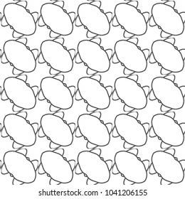 Seamless geometric ornamental vector pattern