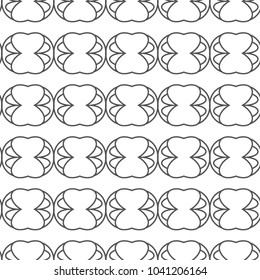 Seamless geometric ornamental vector pattern