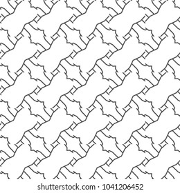 Seamless geometric ornamental vector pattern