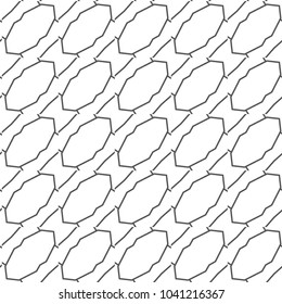 Seamless geometric ornamental vector pattern