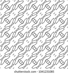 Seamless geometric ornamental vector pattern