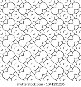 Seamless geometric ornamental vector pattern