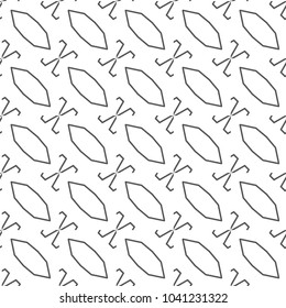 Seamless geometric ornamental vector pattern