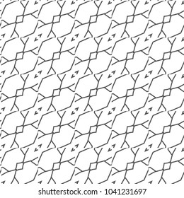 Seamless geometric ornamental vector pattern