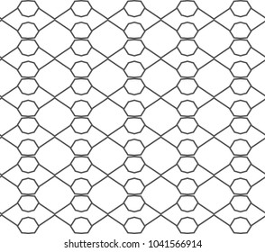 Seamless geometric ornamental vector pattern