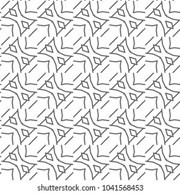 Seamless geometric ornamental vector pattern
