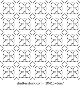 Seamless geometric ornamental vector pattern