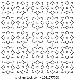 Seamless geometric ornamental vector pattern