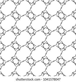 Seamless geometric ornamental vector pattern
