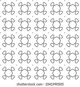 Seamless geometric ornamental vector pattern