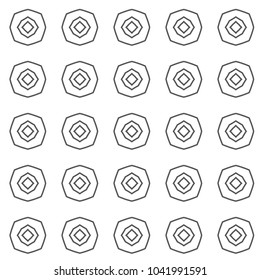 Seamless geometric ornamental vector pattern