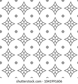 Seamless geometric ornamental vector pattern