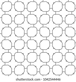 Seamless geometric ornamental vector pattern