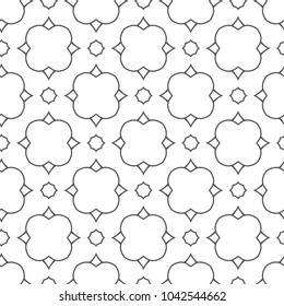 Seamless geometric ornamental vector pattern