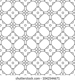 Seamless geometric ornamental vector pattern